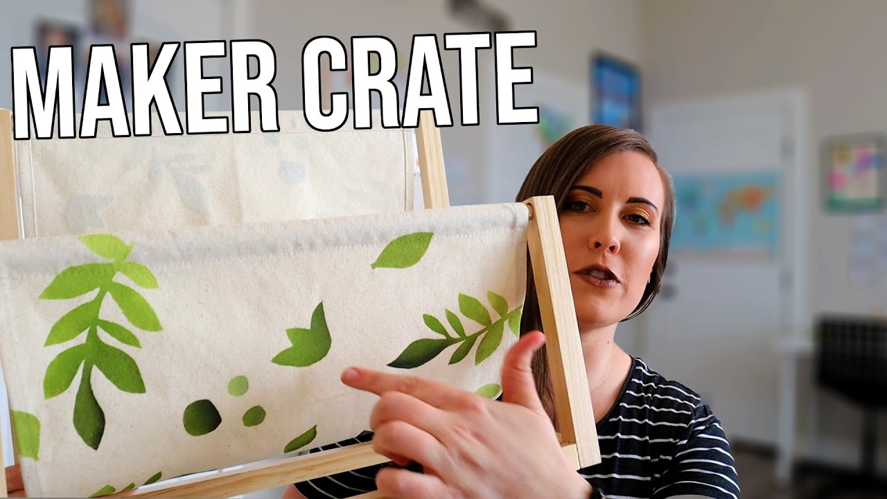 Unboxing Maker Crate March 2020 - Stenciled Book Holder