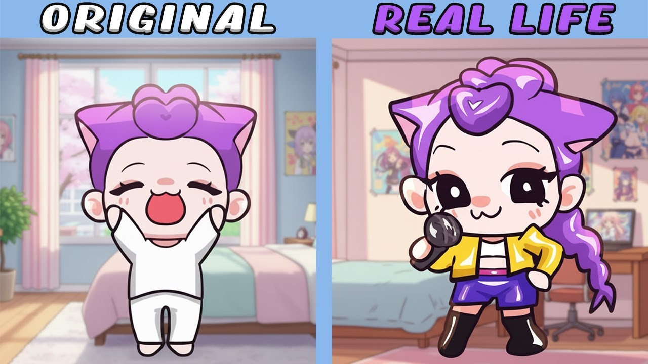 Rumi RAPAPAPAPA 💖Kpop Demon Hunters | Original vs Plush Toys | KPop Demon Hunters Animation