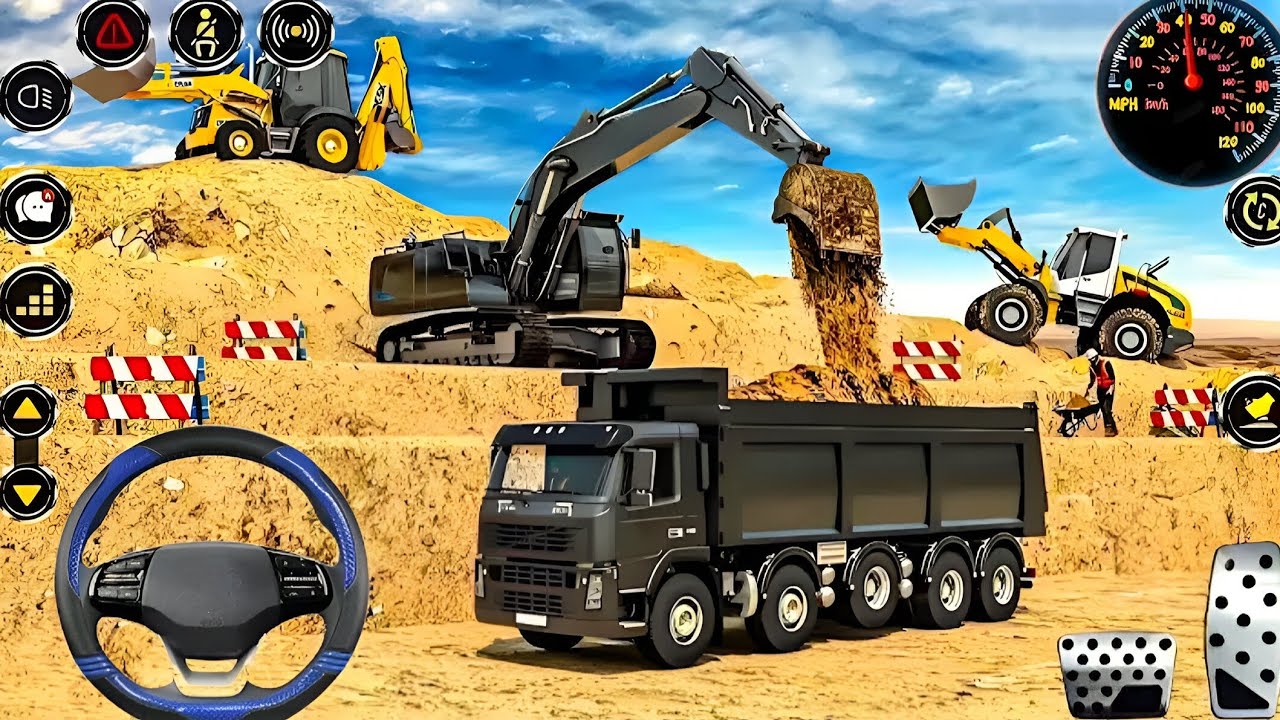 City Construction JCB Excavator 3D - Heavy Crane Driving Simulator - Android Gameplay