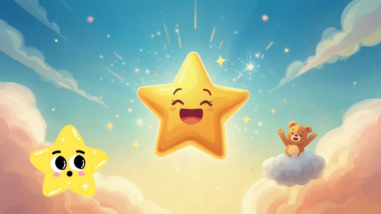 Twinkle Twinkle Little Star ⭐🌙 | Soothing Nursery Rhyme for Baby Sleep