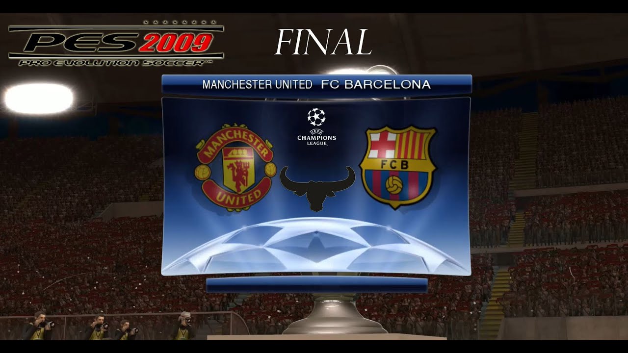 PES 2009 UEFA Champions League - FC Barcelona vs Manchester United - FINAL