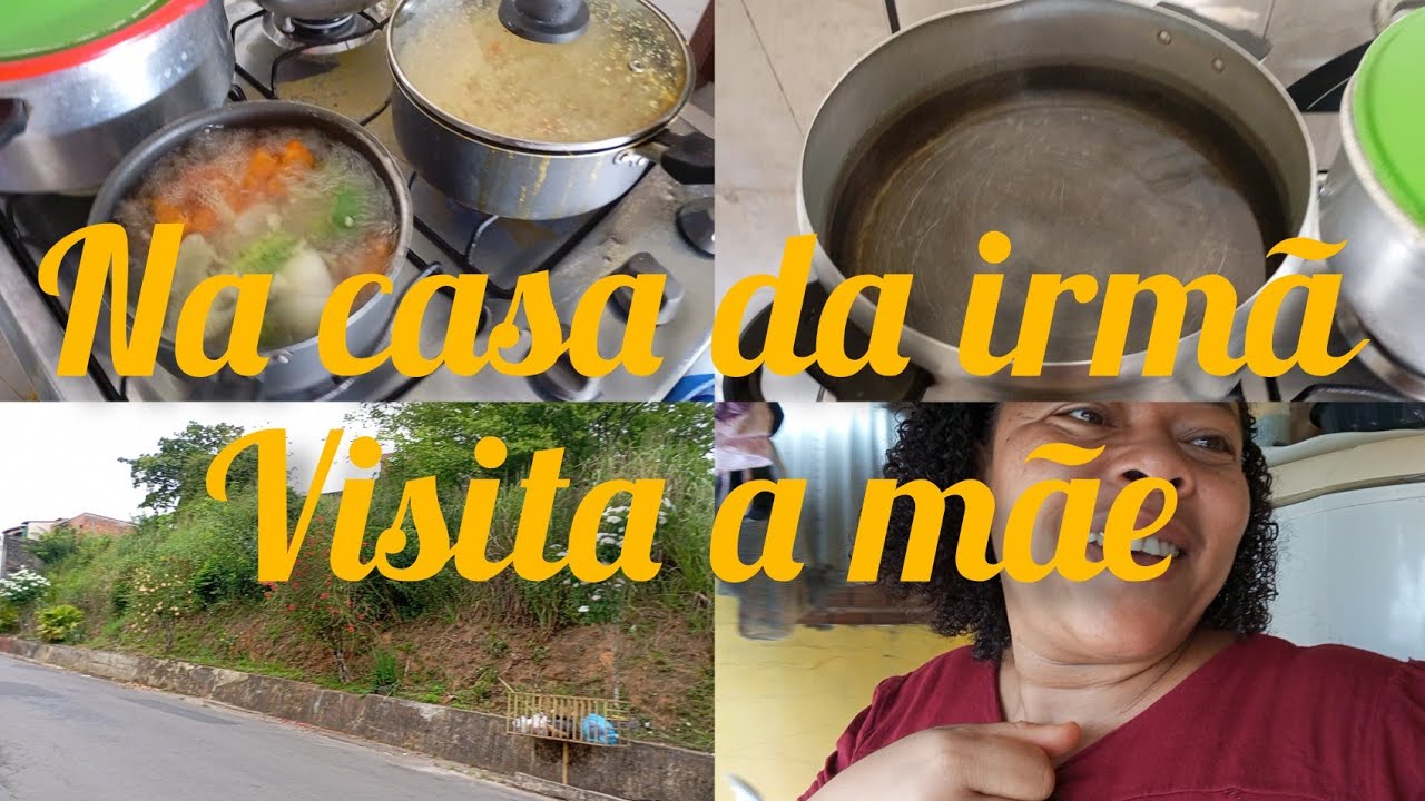 Na casa da minha irmã  fiz almoço pra minha mãe 
