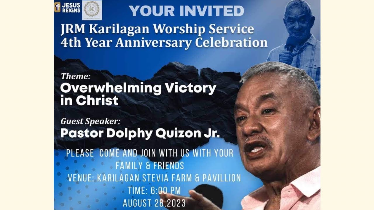 Life Testimony of Pastor Dolphy Jr. | JRM Karilagan Worship Service 4th Year Anniversary