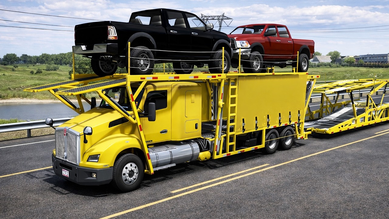Kenworth T880 Car Hauler - ATS Mods | Complete Auto Transport Rig