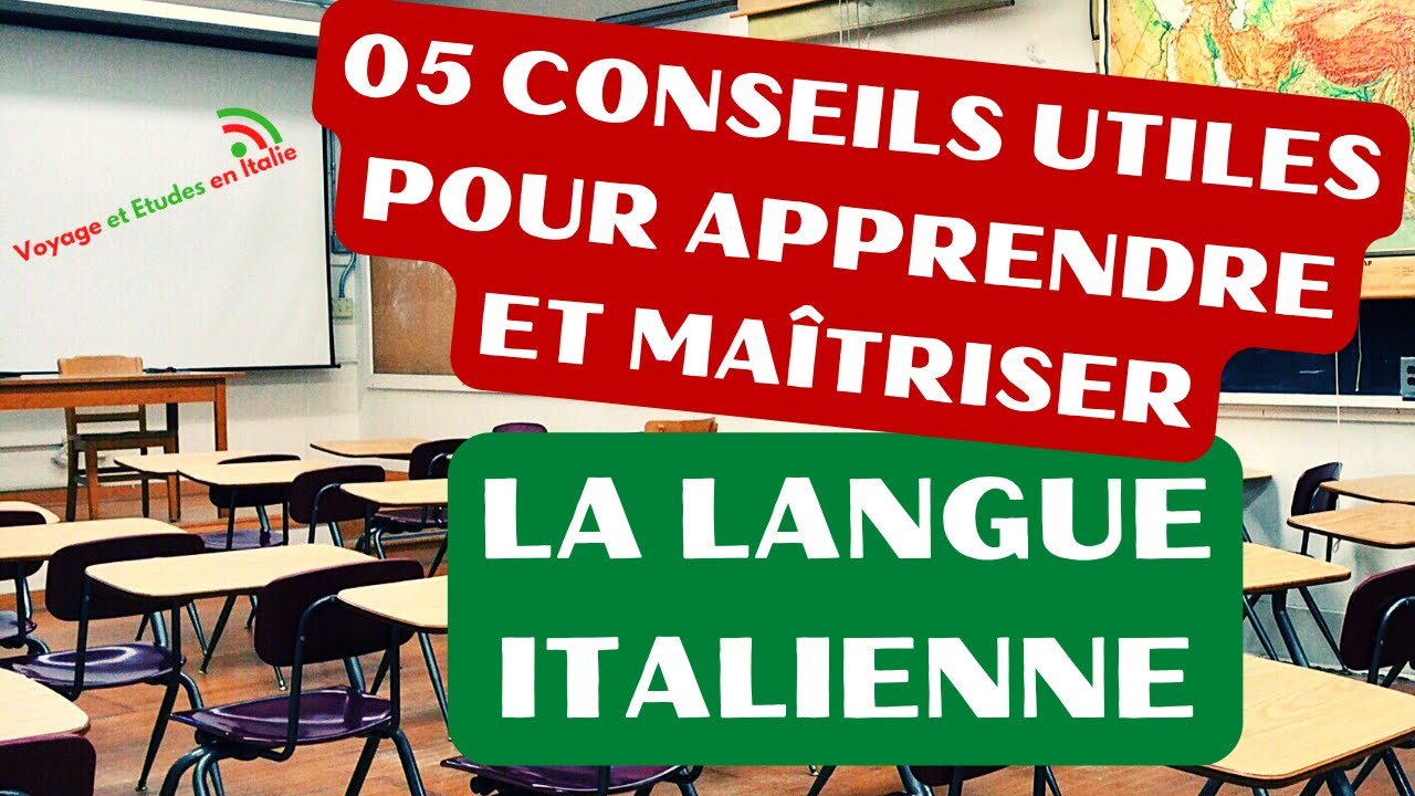 05 conseils pour réussir l'apprentissage de la langue italienne et réussir son examen avec brio.