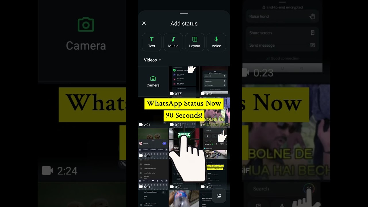 No More 60s Limits on WhatsApp! #howto #whatsapp #status
