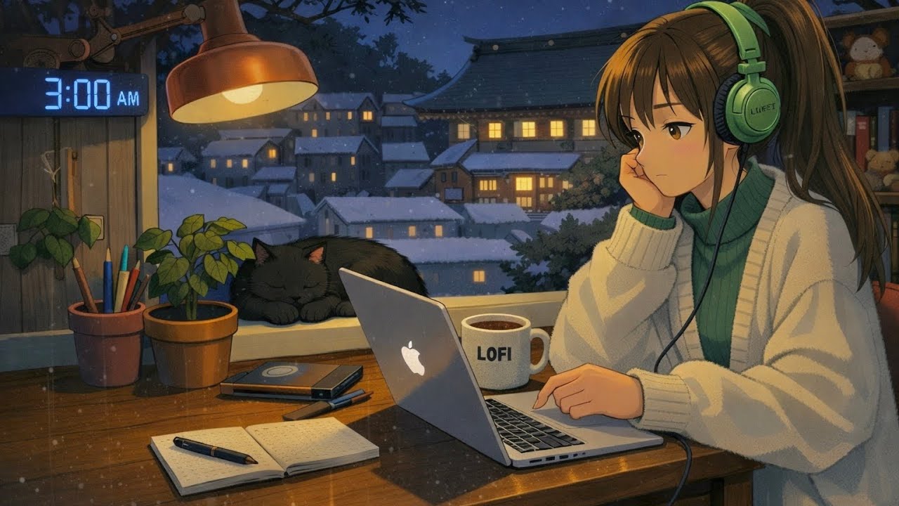 3 A.M Study Session📚 ［ lofi hip hop］