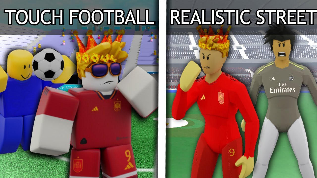 Сенсорный футбол против реалистичного уличного футбола (Roblox)