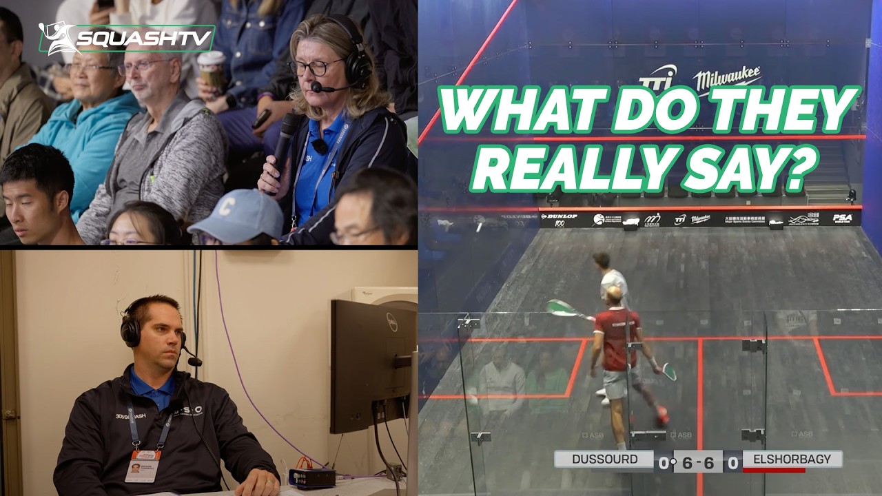 Чего только не услышишь по телевизору! Что НА САМОМ ДЕЛЕ говорят судьи во время матча по сквошу 👀