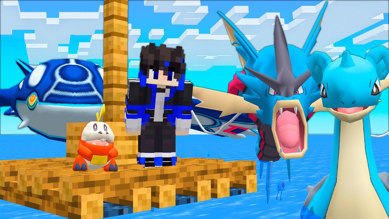 PERDIDO NO MAR NO MINECRAFT PIXELMON
