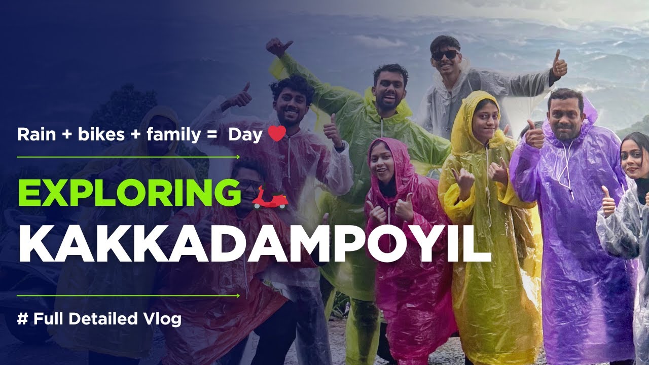 Bike Ride to Kakkadampoyil 🌧️ | Rain, Bikes & Wifey, Siblings & Cousins! 🌧️❤️ |#kakkadampoyil #vlog