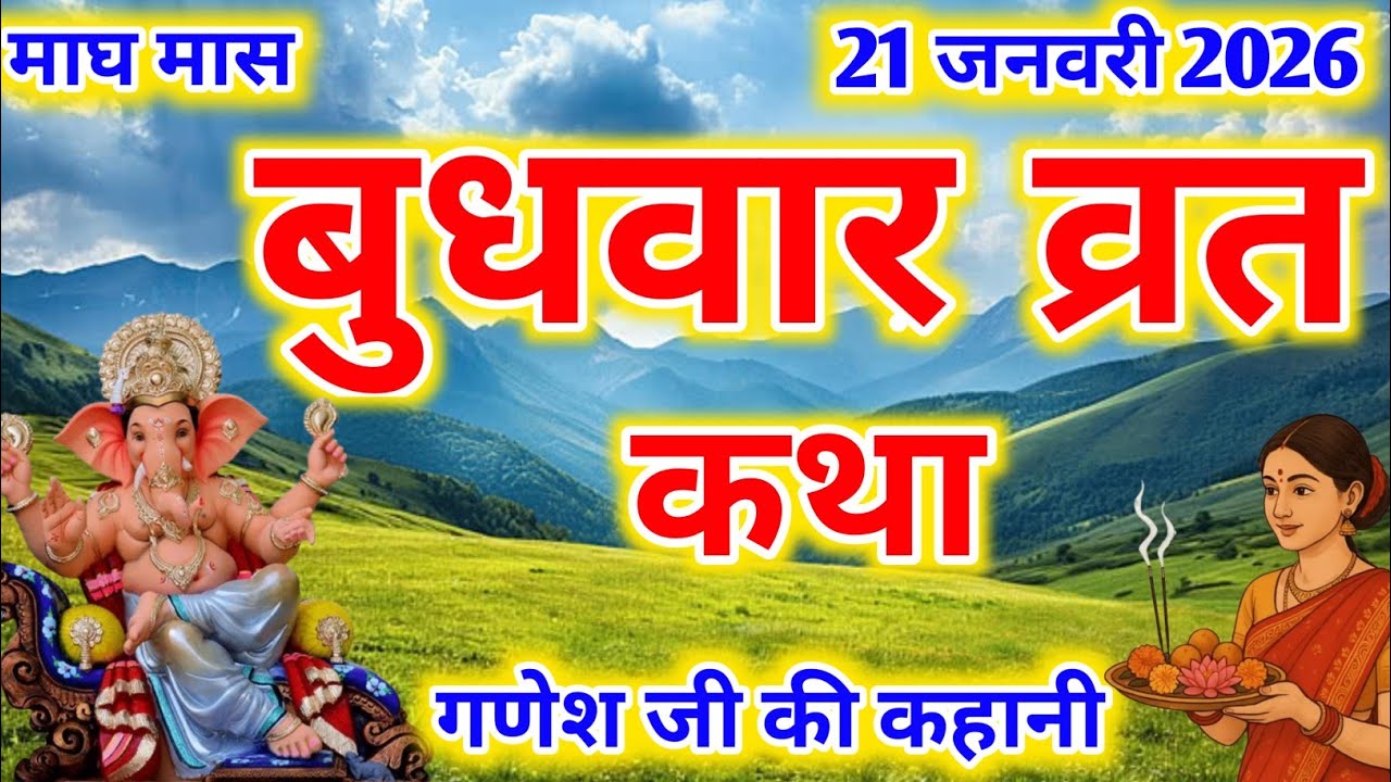 Budhwar Vrat Katha। गणेश जी की कहानी//Ganesh Ji Vrat Katha-गणेश जी व्रत कथा-Ganesh Ji
