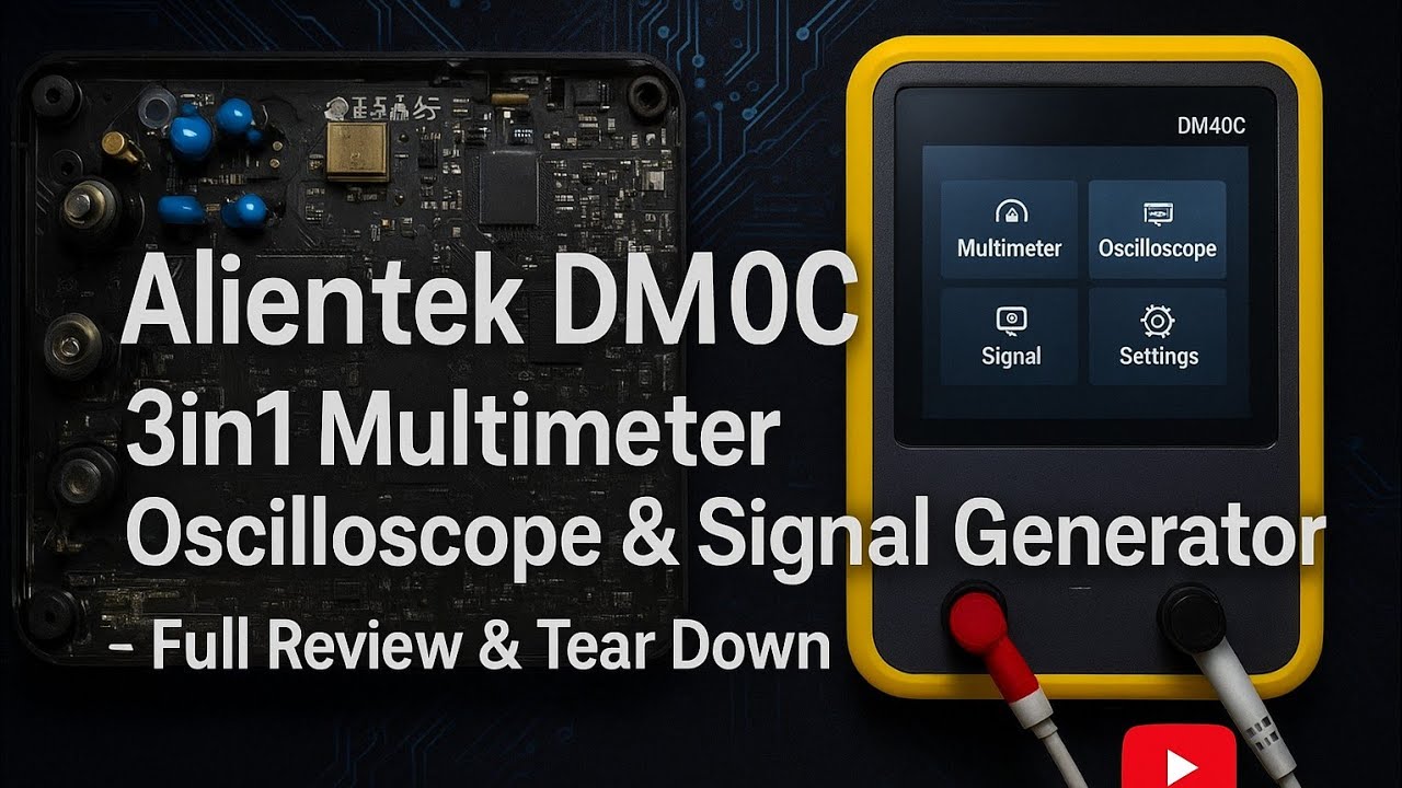 ✨Alientek DM40C 3 in1 Multimeter Oscilloscope & Signal Generator  - full Review & Tear Down✨