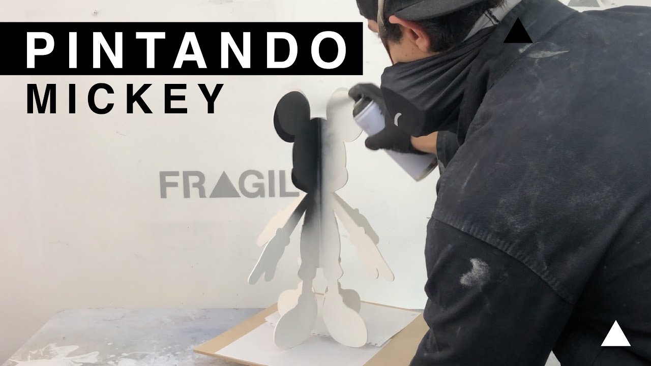 Pintando Mickey Metal Art Toy