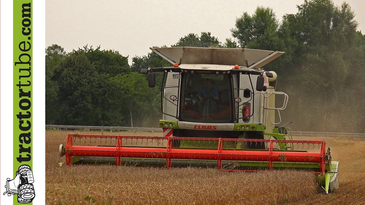 Weizen dreschen mit Claas Lexion 670 TT - wheat harvest - Terhuf Agrarservice