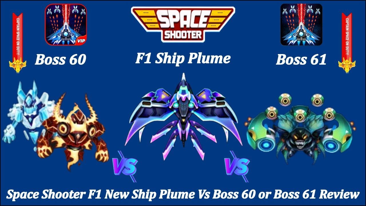 🚀 Space Shooter | F1 Ship Plume Vs Boss 60 or Boss 61 Review | By Megapunk Gaming 🚀