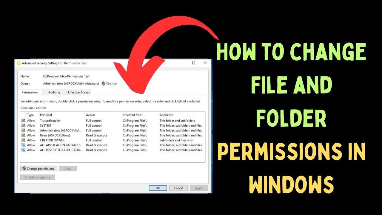 How to Change File and Folder Permissions in Windows 11