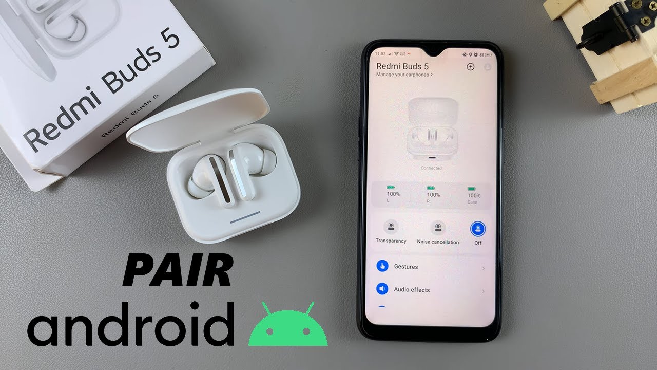 Как подключить Redmi Buds 5 к Android