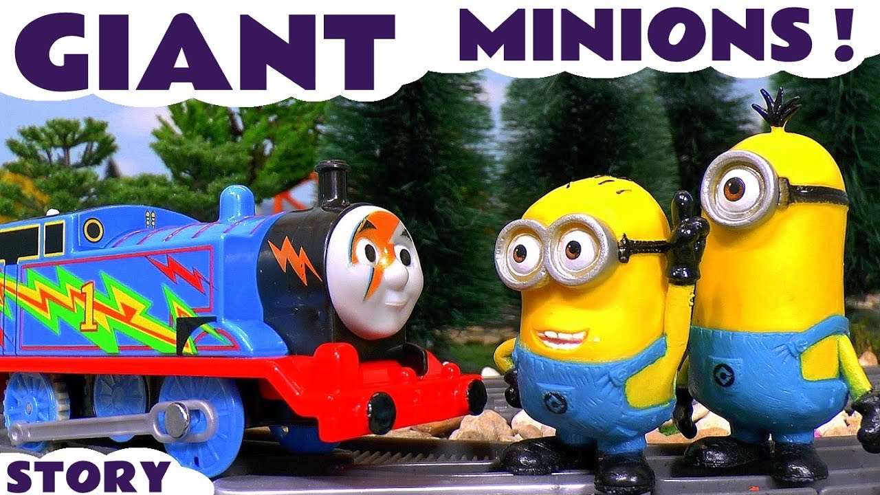 Gru and Despicable Me Minions Stories with Toy Trains