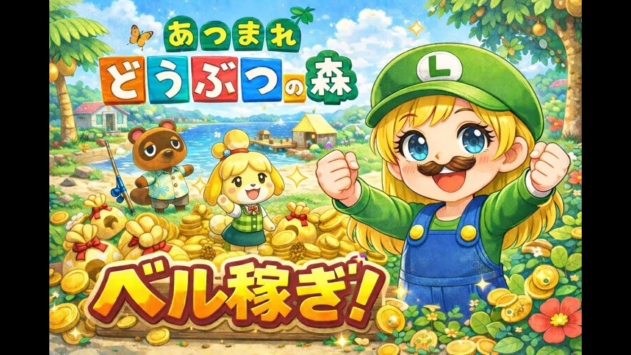 【あつ森】友人とカブで儲けるぞー！Animal Crossing 🌴
No commentary / Feel free to relax and watch.