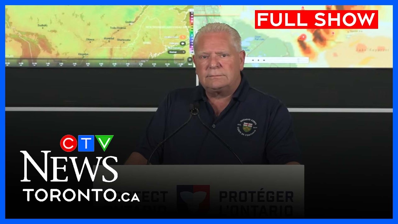 Премьер-министр Форд рассказал о ситуации с лесными пожарами в Онтарио | CTV News Toronto в полде...