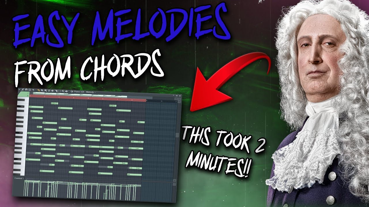 How To Easily Create A Melody From A Simple Chord Progression - Simple Melody Tutorial