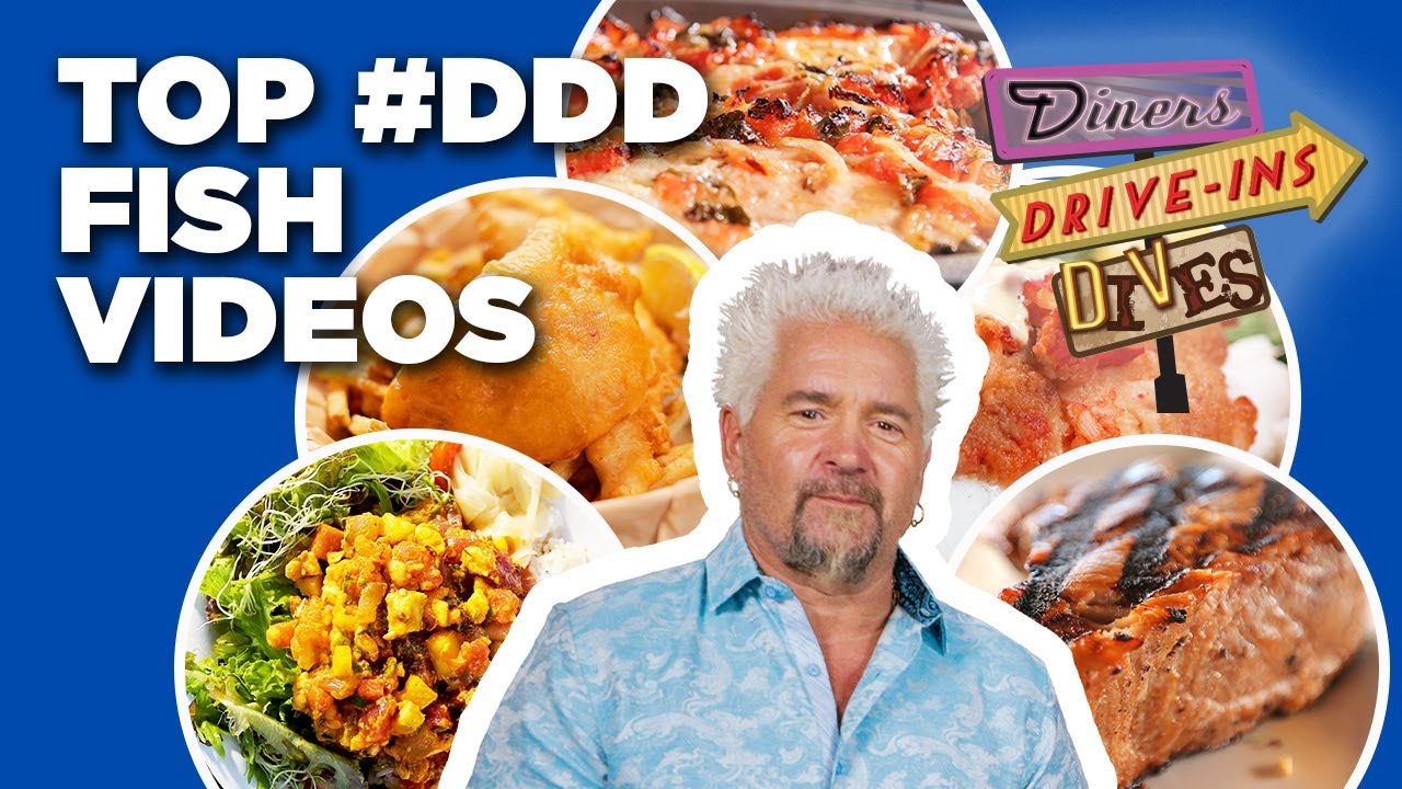 Top #DDD FISH Videos with Guy Fieri | Diners, Drive-Ins and Dives | Food Network