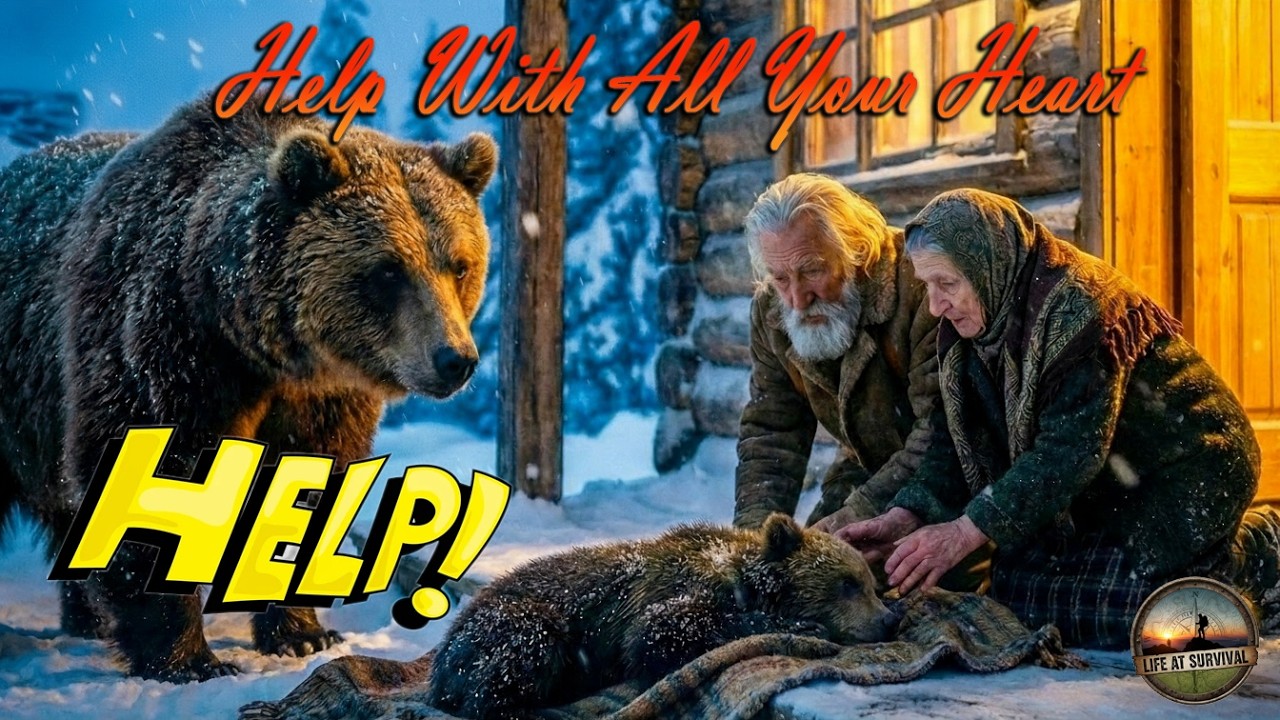 Elderly Couple Saves Bear Cub from Freezing ||  A Miracle in the Freezing -71&deg;C