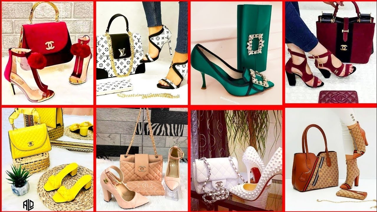 Los ❣️ mejores bolsos de piel de mujer bonitos y elegantes con diferentes zapatos #moda #zapatos