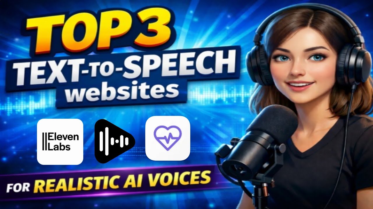 Top 3 Text-to-Speech Sites for Realistic AI Voices