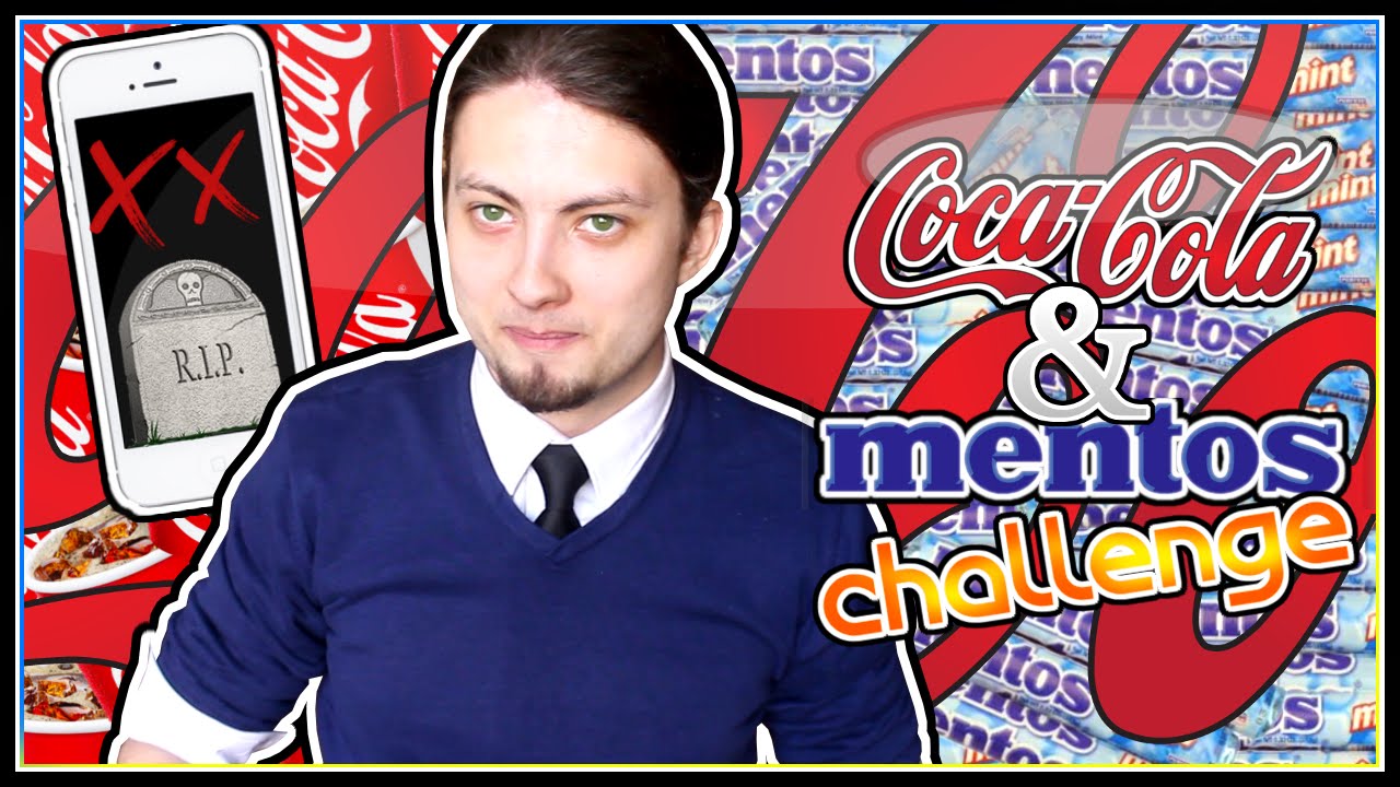COLA AND MENTOS CHALLENGE!! | Miszczelendż #7 (RIP IPHONE 5s) [*]