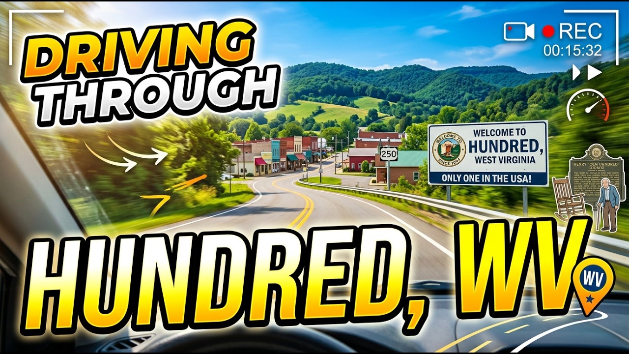 Driving through Hundred, West Virginia