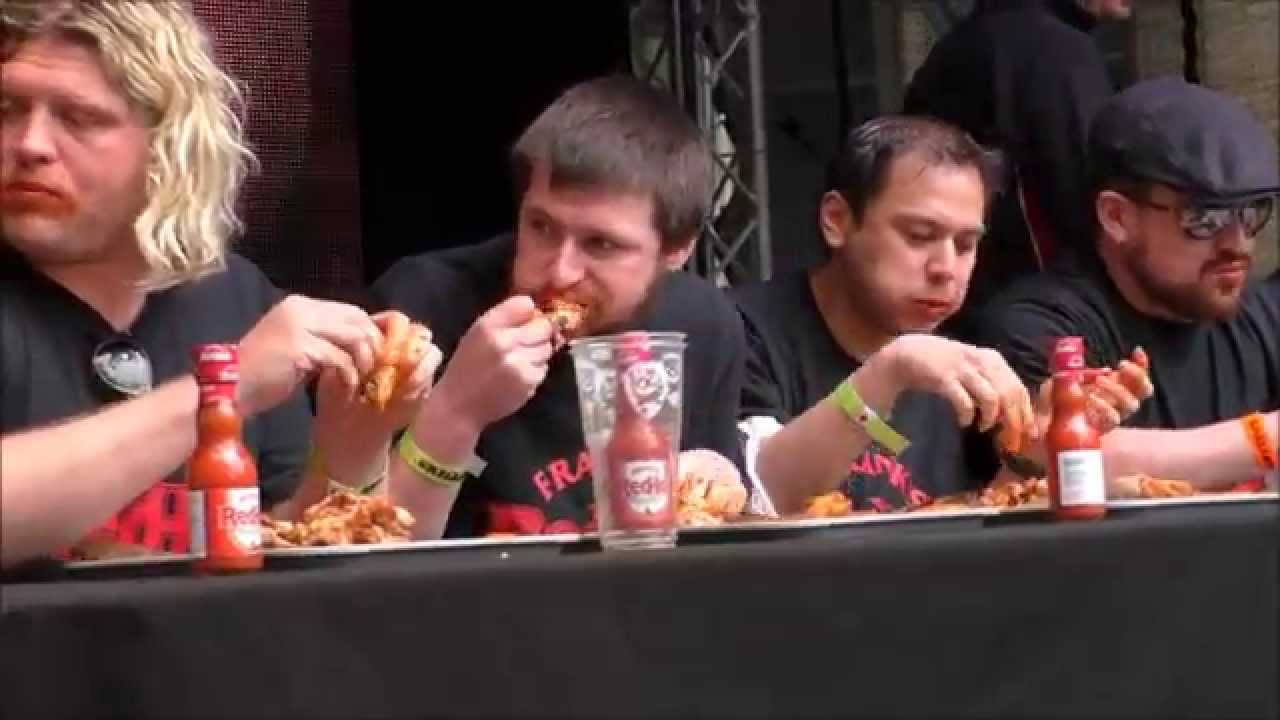 Grillstock Frank's RedHot Sauce Chicken Wing Eating Competition Sat 30 May