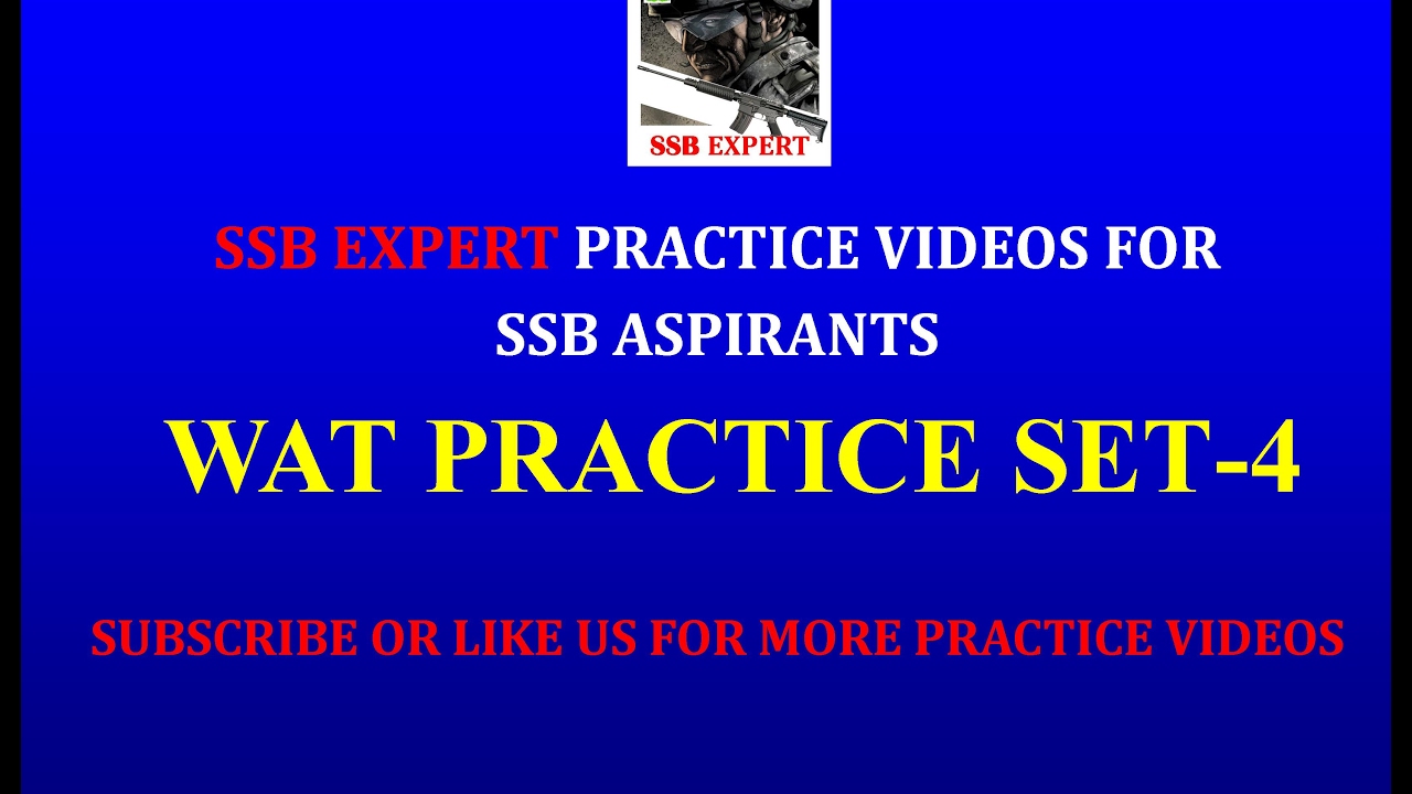 WAT PRACTICE SET-2
