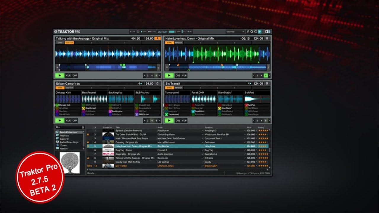 Traktor Pro 2.7.5 x64 Открытый Бета Тест 2 (Error Correction)