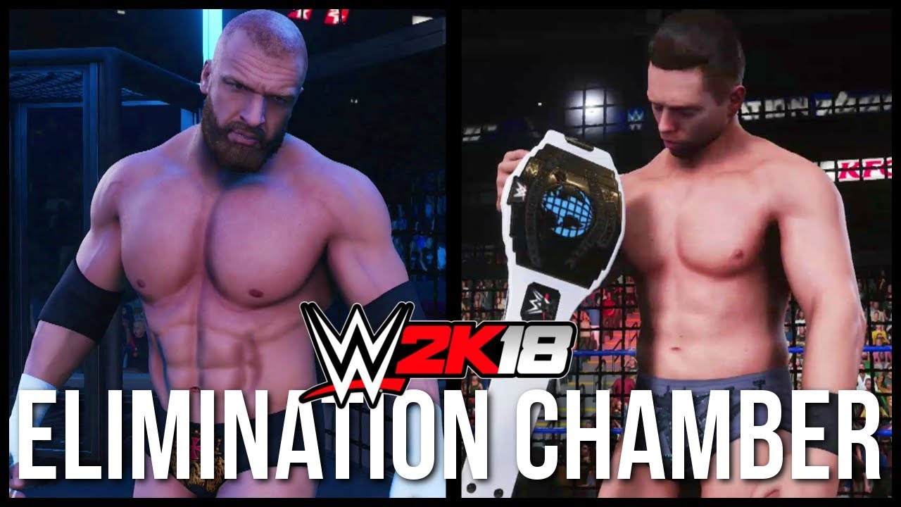WWE 2K18 | ELIMINATION CHAMBER - HHH vs Jinder Mahal vs Rhyno vs Jack Gallagher vs Miz vs AJ Styles