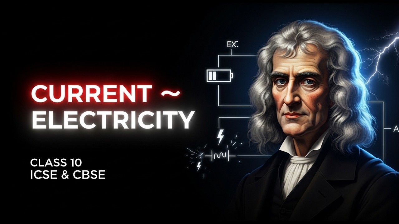 Current Electricity Explained by Isaac Newton ⚡ | Class 10 Physics ICSE & CBSE