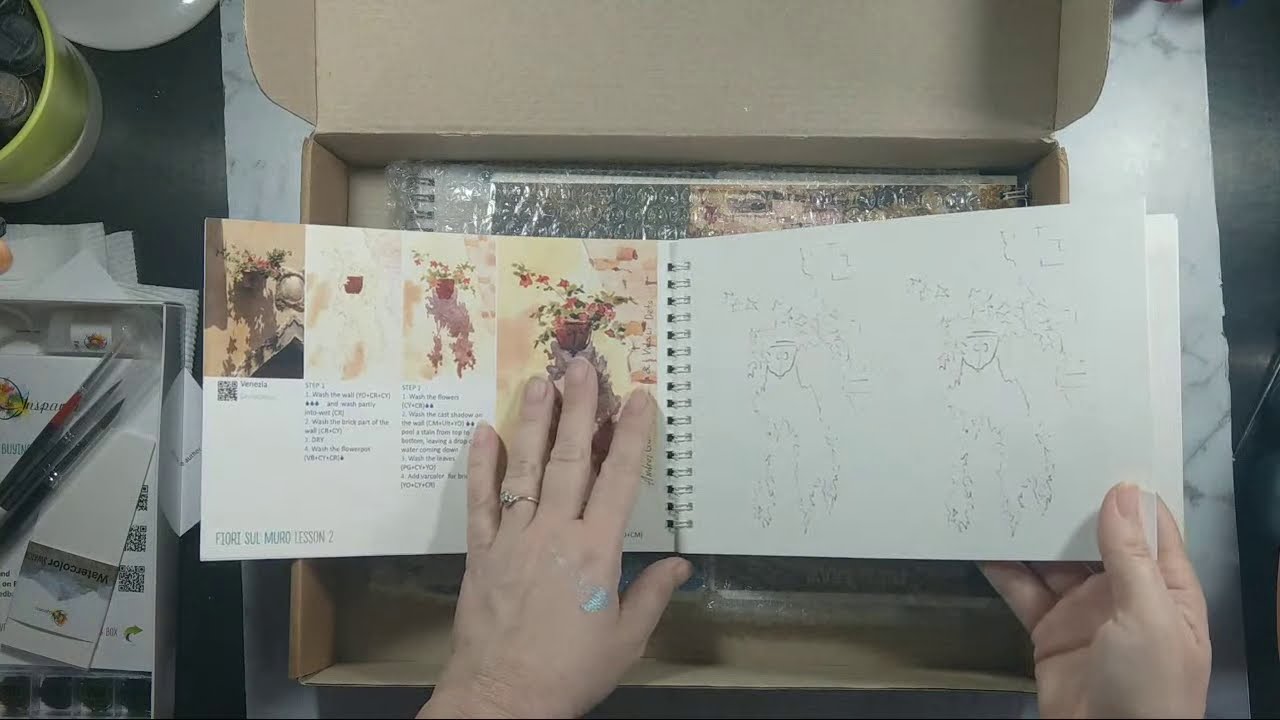 Four Book Watercolour Kit From Etsy InspareaArt