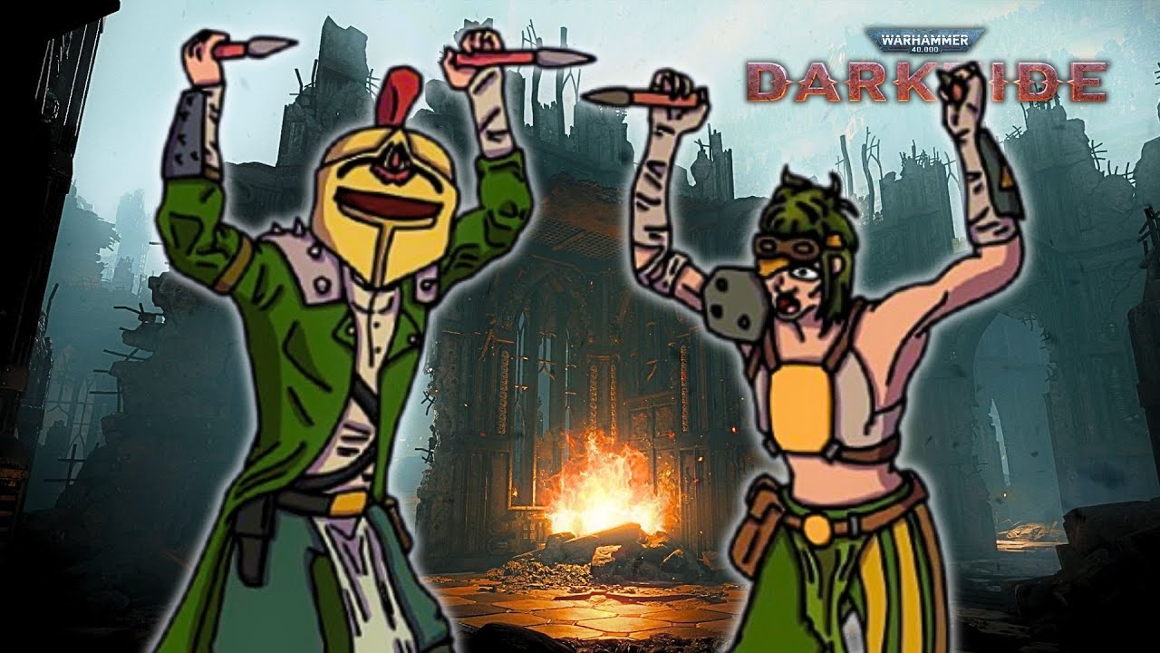 Darktide, но мы присоединились к цирку, чтобы искоренить еретиков (Warhammer 40k Hive Scum)