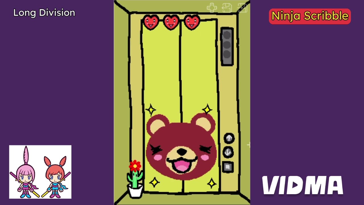 WarioWare: Touched! - Kat & Ana's Ninja Scribble Microgames - Long Division