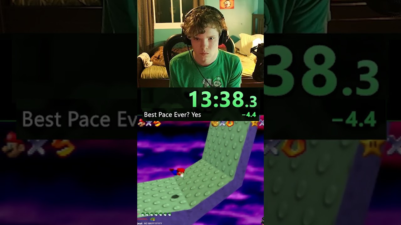 The Best Run Ever in Super Mario 64... #speedrun #nintendo #shorts