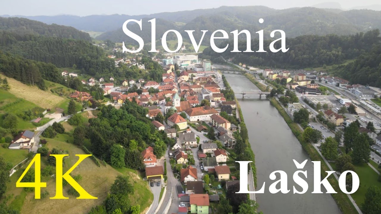 Slovenian Cities - Laško Slovenia - 4K Nature Relaxing Scenic Film