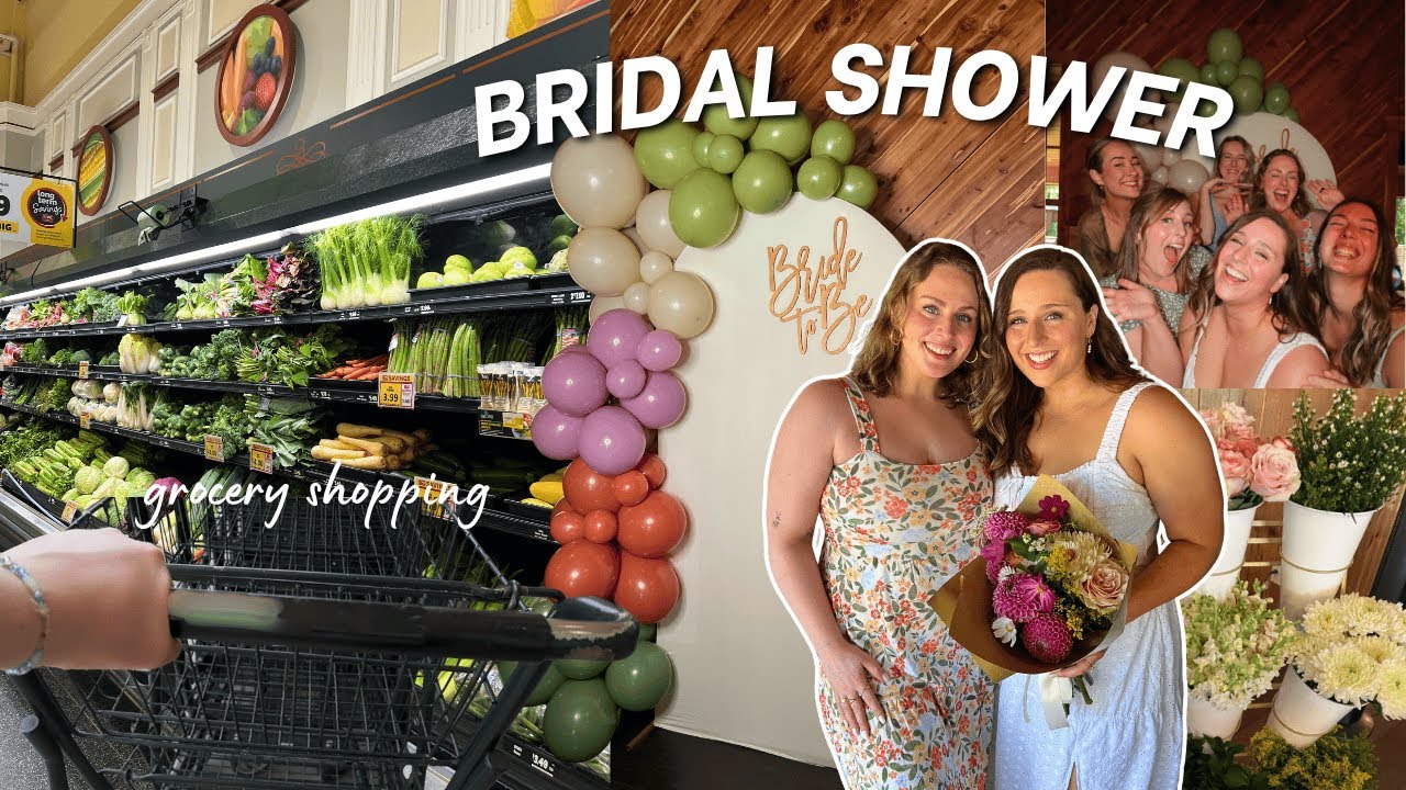 RUNNING ERRANDS + best friend's BRIDAL SHOWER | VLOG