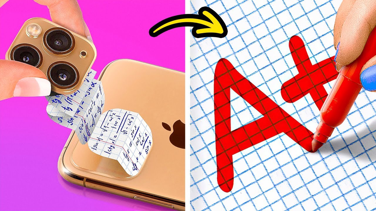 TRUCOS E IDEAS ESCOLARES DE BRICOLAJE | Cómo volverse popular en la escuela por 123 GO Like!