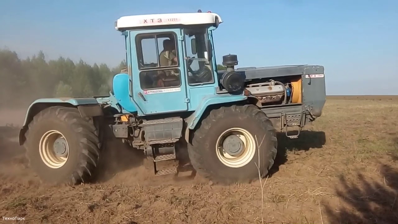 ХТЗ 17221 работа с культиватором КПШ 9 6