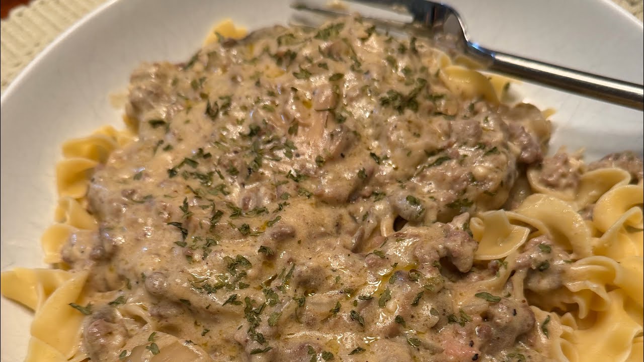 Quick and Easy Ground Beef Stroganoff