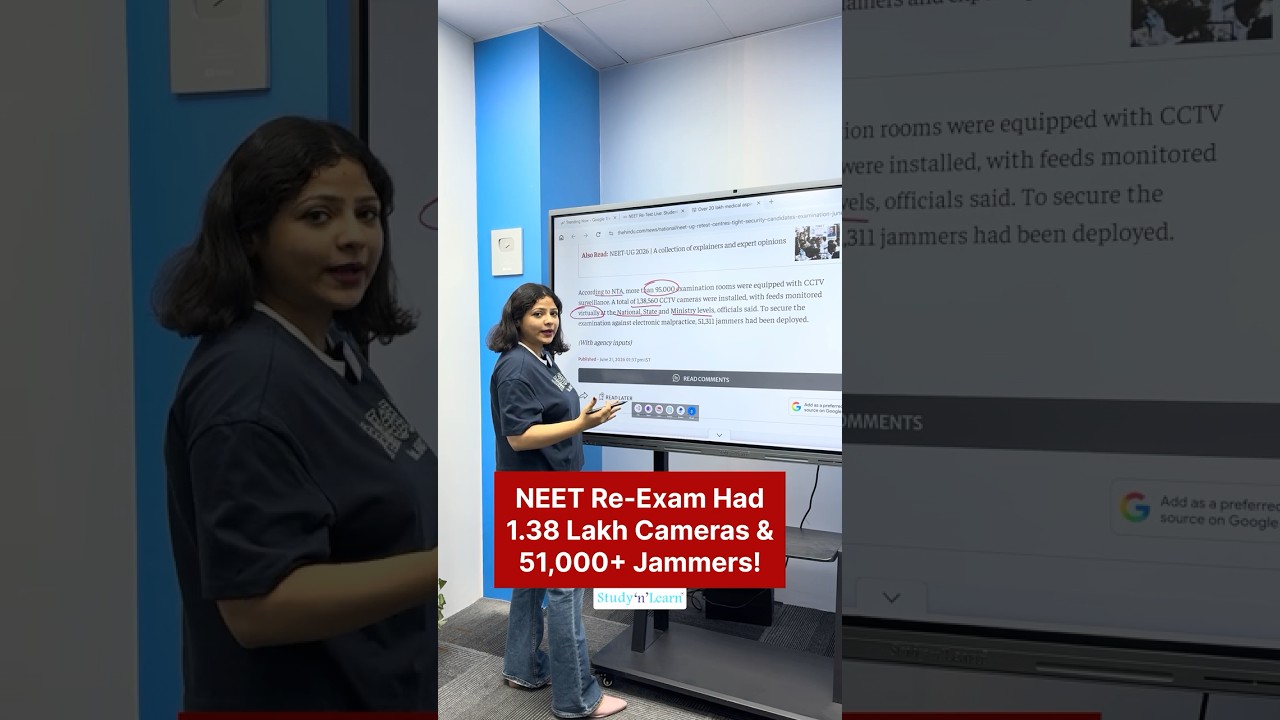 RENEET 2026: Massive Security With 1.38 Lakh CCTV Cameras, 51000+ Jammers - NEET Re Exam - NEET 2026