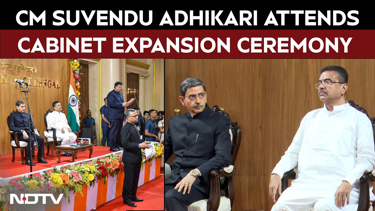 Bengal News | CM Suvendu Adhikari Attends Cabinet Expansion Ceremony