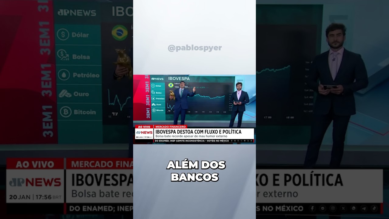 Bolsa bate recorde com fluxo e Tarc&iacute;sio
