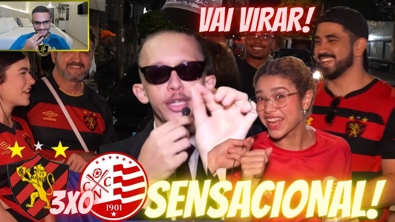 MIZAEL FLAGROU A TORCIDA DO NÁUTICO ABANDONANDO OS AFLITOS : NÁUTICO 0X3 SPORT